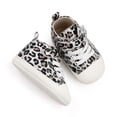 thumbnail image 3 of SYNPOS Infant Newborn Shoes Baby Girl Boy Shoes Babies Sneakers, Soft Sole High Top Leopard Walking Shoes 0-18 Months, 3 of 7