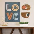 thumbnail image 3 of Retro Orange Walnut Wood and Metal Wall Decor, 3 of 5
