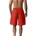 thumbnail image 4 of Qulqfy Hiking Shorts for Men Cargo Summer Orange Shorts Travel Outdoor Solid Shorts Mens Gym Shorts XL, 4 of 4