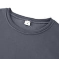 thumbnail image 5 of AnuYalue Mens Cargo Sweatshirt Athletic Long Sleeve Pullover Casual Crewneck Soild Color Tops with Zipper Pocket, 5 of 8