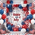 thumbnail image 3 of Clearance! 4th of July Shower Curtain, Patriotic Firework Summer Shower Curtain for Bathroom Home Decor, 70 W x70 H Inch Waterproof Polyester Fabric with Hooks(C), 3 of 6