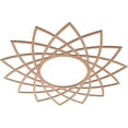 thumbnail image 2 of Ekena Millwork 38"OD x 14 5/8"ID x 3/8"T Eleanor Wood Fretwork Pierced Ceiling Medallion, Cherry, 2 of 3