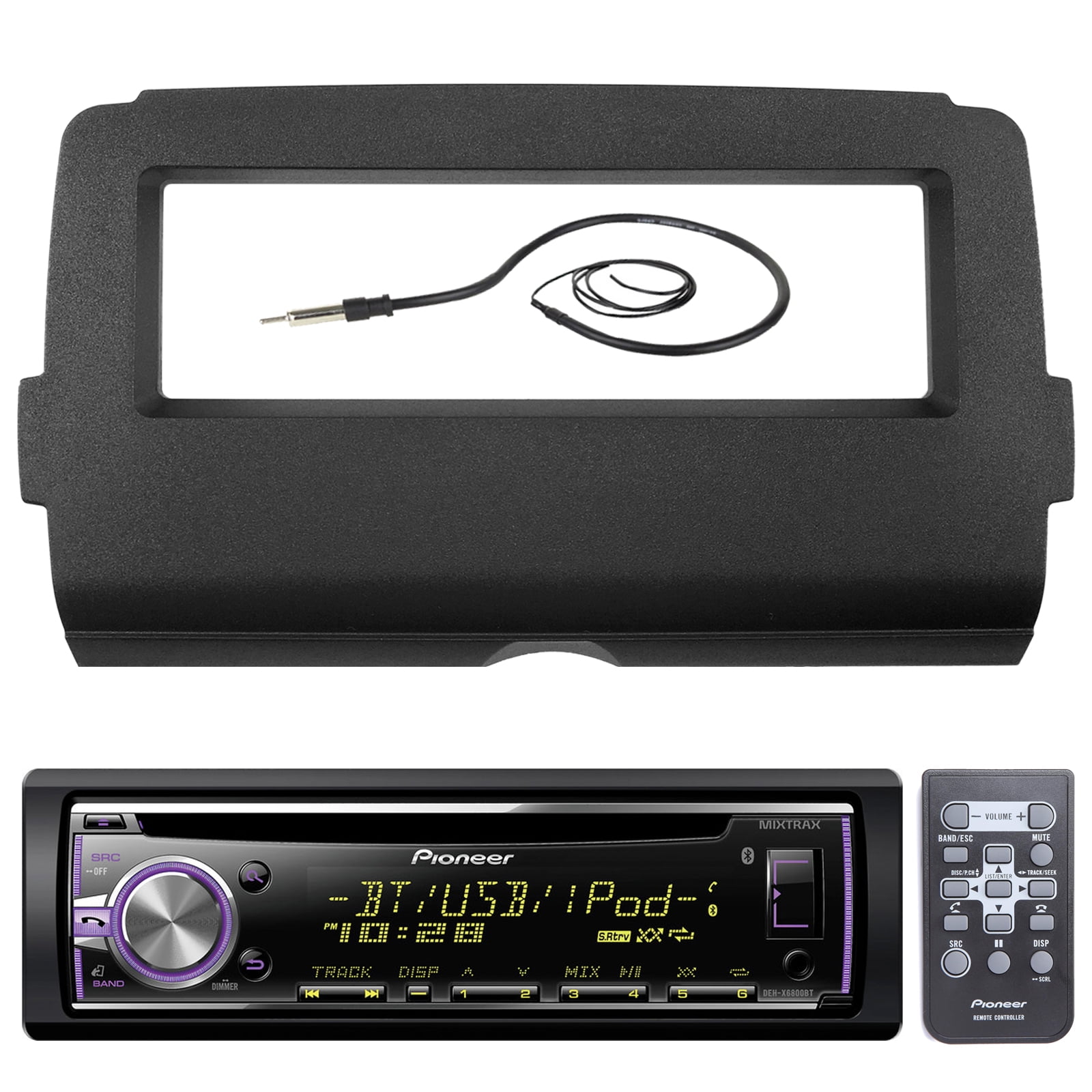 Pioneer DEHX6800BT Marine Bluetooth Radio USB AUX CD MP3 WMA Audio