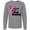 Athletic Heather, variant on Inktastic Breast Cancer Awareness I Support My Great Grandma Long Sleeve T-Shirt