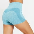 thumbnail image 2 of Gibobby Shorts Mujer Pantalones ajustados de cintura alta Pantalones cortos de levantamiento de cadera Deportes Fitness sin costuras Yoga Pantalones de yoga para mujeres(Azul, XL), 2 of 5