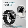 thumbnail image 7 of FL 2PCS Metal Bezel for Samsung Galaxy Watch 8 Classic 46mm with Screen Protector, Stainless Steel Bezel Ring Cover + Auto-Alignment Tempered Glass Screen Protector, Slim Protection - 46mm Gear Style, 7 of 7