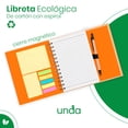 thumbnail image 2 of Libreta Ecológica de Cartón con Espiral y Cierre Magnético | Con Notas Adhesivas, Blocks de Notas y Bolígrafo | 70 Hojas Rayadas | Cuaderno de Notas Ideal para Papelería, Oficina y Escuela, 2 of 6