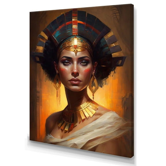 Designart Portrait Of Egyptian Goddess I Canvas Wall Art
