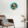 thumbnail image 2 of 12 Inch Wall Clock Battery Operated Silent Clock Decorative for Office, Kitchen, Outdoor, Living Room，Grey Dog Graceful, 2 of 4