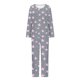 thumbnail image 5 of Puntoco Conjunto de pijama cómodo para mujer, conjunto de pijama con top y pantalones de manga larga con cuello redondo y estampado informal a la moda para mujer, 5 of 5