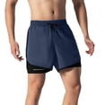 thumbnail image 6 of Bibifish Women's 2-In-1 Shorts Double Layer Unisex Couple Running Outdoor Shorts Workout Shorts, 6 of 6