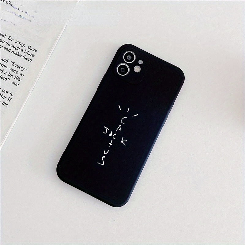 Cool Travis Cactus Jack Phone Case Black iPhone Case for 15 14 13