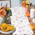 thumbnail image 5 of Table Runner Dresser Scarves 48 Inch Long,Autumn Sunflower Pumpkin Rugby Helmet Linen Dining Table Runners, 5 of 9