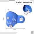 thumbnail image 4 of Climbing Fall Protection Device, Climbing Ascender Fall Protection Belay Device, Aluminum Alloy Climbing Rope Grab, Rock Climbing Rope Grip for Mountaineering, Tree Arborists, Rescue, Aerial Work, 4 of 5