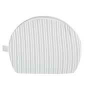 Boppy Pregnancy Support Wedge Pillow with Removable Jersey Pillow Cover, Gray Modern Stripe Design, Firm Compact Support, Portable Prenatal and Postnatal Positioning