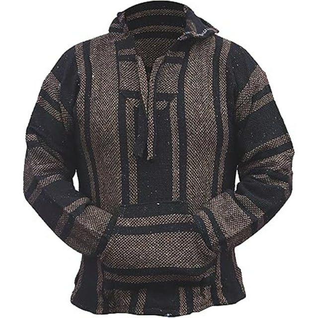 Mexican Hoodie Hippie Surf Poncho Sweater Sweatshirt Pullover
