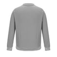 thumbnail image 5 of Elainilye Fashion Mens Cardigan Sweater Stand Collar Pullover Top Elastic Solid Color Half Sweater Leisure Sweater Coat,Gray, 5 of 6