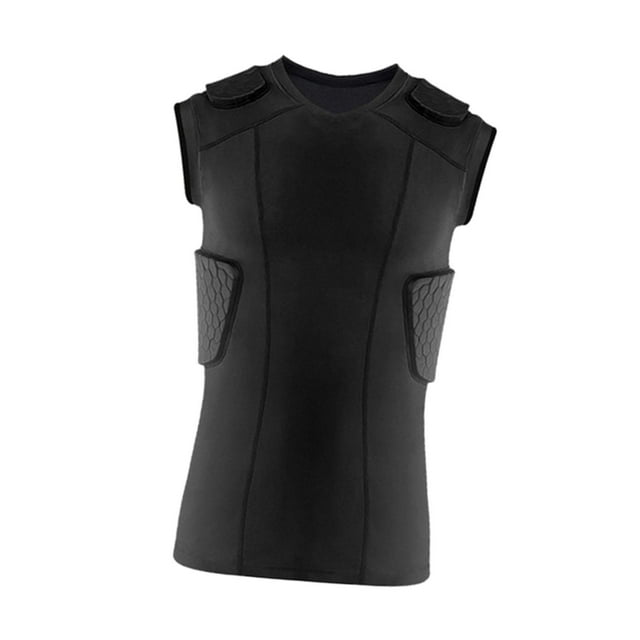 Almencla Gilet de Protection de Poitrine Rembourré pour Hommes, Sport, Choc, Entraînement, Baseball TG