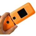thumbnail image 4 of Case with Clip for Alcatel Go Flip V, Nakedcellphone Hard Cover and Belt Hip Holster Holder Combo for GoFlip, MyFlip 4G, QuickFlip, AT&T Cingular Flip-2 Flip Phone - Bright Orange, 4 of 10