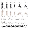 thumbnail image 3 of xinxinxx 194pcs/Bag Zipper Repair Kit Zip Slider Rescue Universal Zippers Clothes Bag Tent Sewing Tool, 3 of 8