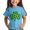 Light Blue, variant on XIMIN Lucky Charm Clover Shirt St Patrick's Day T-Shirt Short Sleeve Kid Graphic Tee Comfortable Fit for Daily Wear Green for Girls and Boys