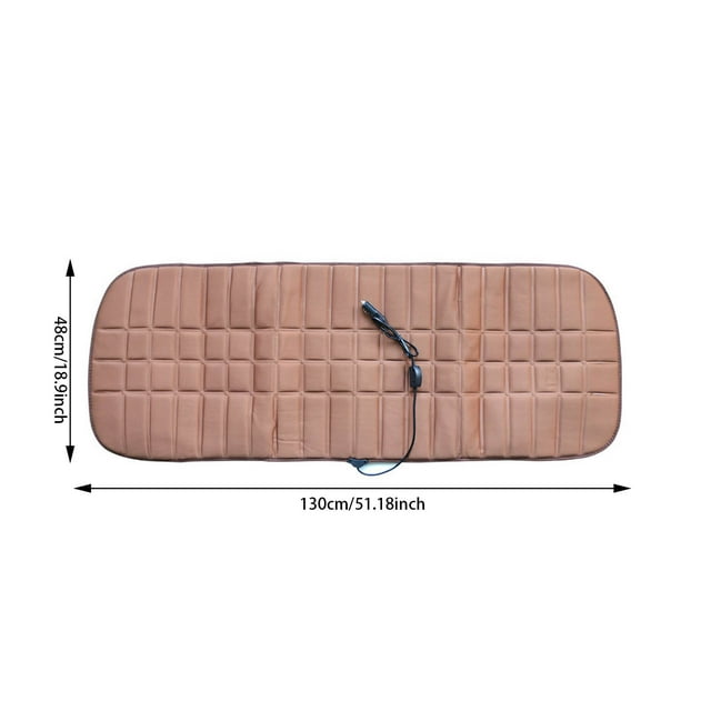 Car Rear Heated Seat Cushion 12V Universal Seat Cushion Car Rear Three Seater Backless Seat Cover Heated Seat