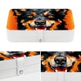 thumbnail image 4 of Pixel Dog Portable PU Leather Earring Holder Storage Box Display Case with Removable Compartment, 4 of 6