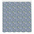 thumbnail image 2 of Ambesonne Botanical Shower Curtain, Repeating Colorful Leaves, 69"Wx84"L, Ceil Blue and Multicolor, 2 of 4