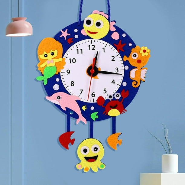 Carton Reciclado Reloj En Foami Para NiÃ±os Manualidad Reloj Hecho