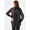 thumbnail image 2 of Roaman's Women's Plus Size Kate Lurex Stripe Blouse, 2 of 3