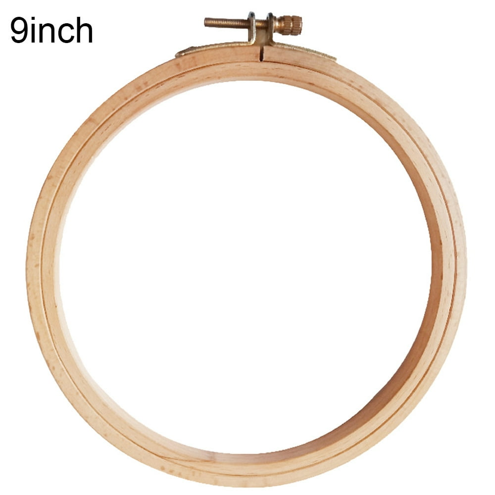 4 inch - 9 inch Adjustable Wooden Cross-Stitch Tool Round Hand