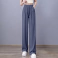 thumbnail image 5 of Dianli Women High Waist Lightweight Straight Leg Lounge Pants Thin Summer Sleepwear Breathable Soft Relaxed Fit Comfortable Homewear Easy Care, 5 of 8