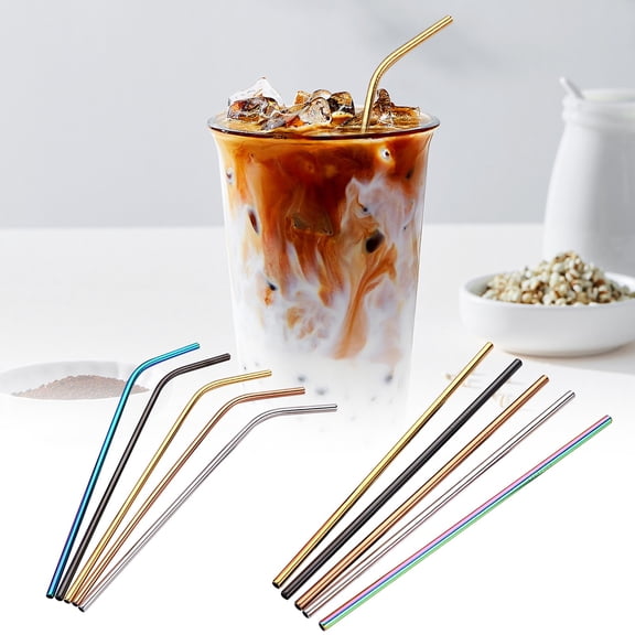 Reusable Stainless Steel Straws for 20oz 30oz Tumblers Cold Beverage Cups