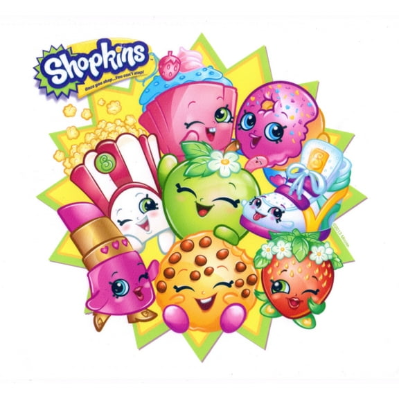 Whimsical Practicality's Shopkins Edible Icing Image Cake Topper-1/4 Sheet or Larger
