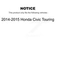thumbnail image 2 of Transit Auto Front Rear Coated Disc Brake Rotors and Semi-Metallic Pads Kit for Car 2014-2015 Honda Civic Touring KGS-100758, 2 of 11