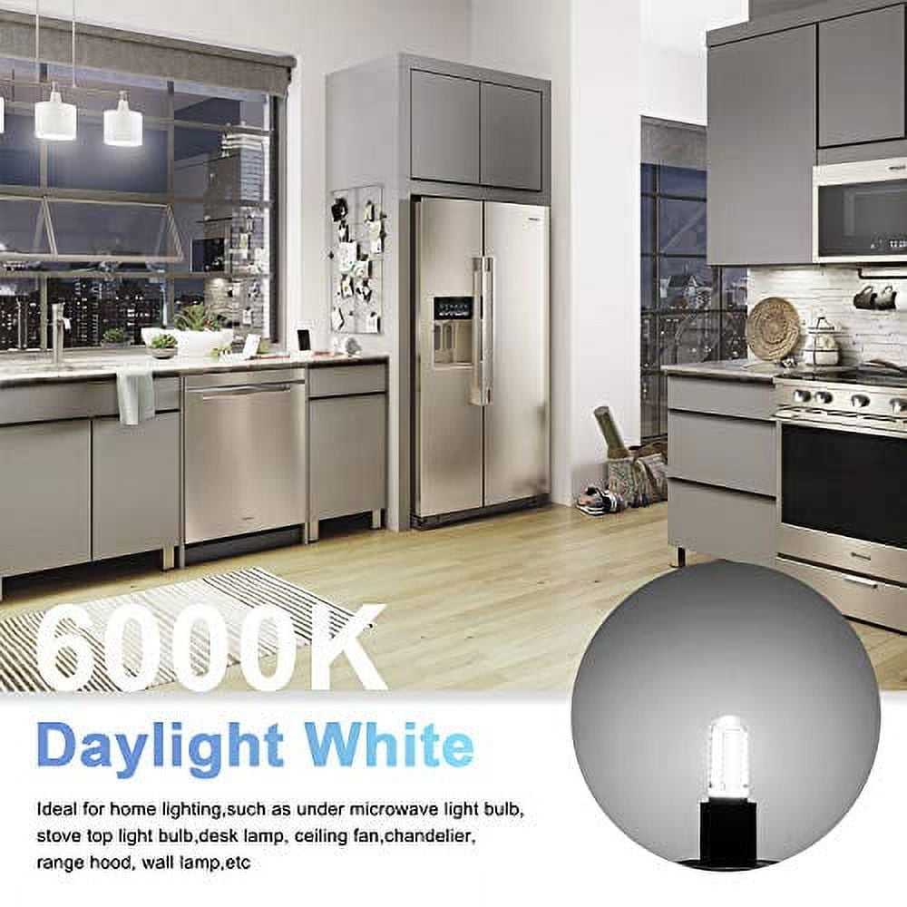 E17 LED Bulb, 4W Microwave Oven Bulb, Stove Hood Light Bulbs 6000K