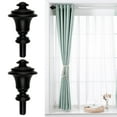 thumbnail image 4 of serony 2 Pcs Embouts de Tringle à Rideau 3/4 Pouce Remplacement pour Salon Noir, 4 of 9