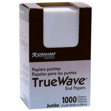 Graham Beauty Salon Truewave Jumbo End Paper 1000 Pack - HC-26067, 1000 Perm End Papers By Graham Professional