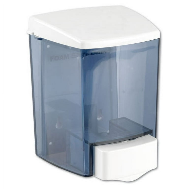 Encore Foam-eeze Bulk Foam Soap Dispenser, See Thru, 900 mL, 4.5 x 4 x 6.25, White Encore Foam-eeze Bulk Foam Soap Dispenser, See Thru, 900 mL, 4.5 x 4 x 6.25, White
