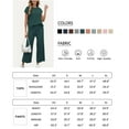 thumbnail image 7 of Lentta Women's Two Piece Sweater Set Lounge Set Knit Pullover Tops Vest High Waisted Pants Outfits, 7 of 7