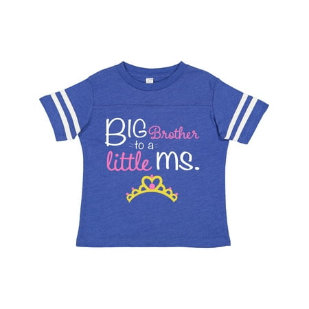 

Inktastic Big Brother to a Little Ms Gift Toddler Boy Girl T-Shirt