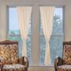 thumbnail image 4 of 2 cortinas bohemias para sala de estar y dormitorio, bordadas, transparentes, filtrantes de luz, estilo rústico, estilo granja, neutras, 4 of 7