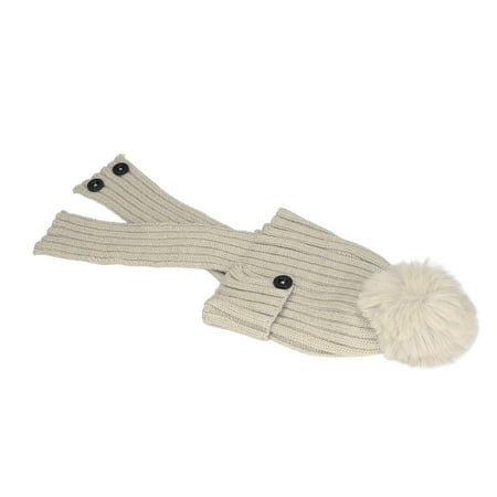 

Earflap Hat Gift Wool Hat Double Layer Fun Stylish Keep Warm For Baby 0-2 Years Old Yellow Black Grey Khaki