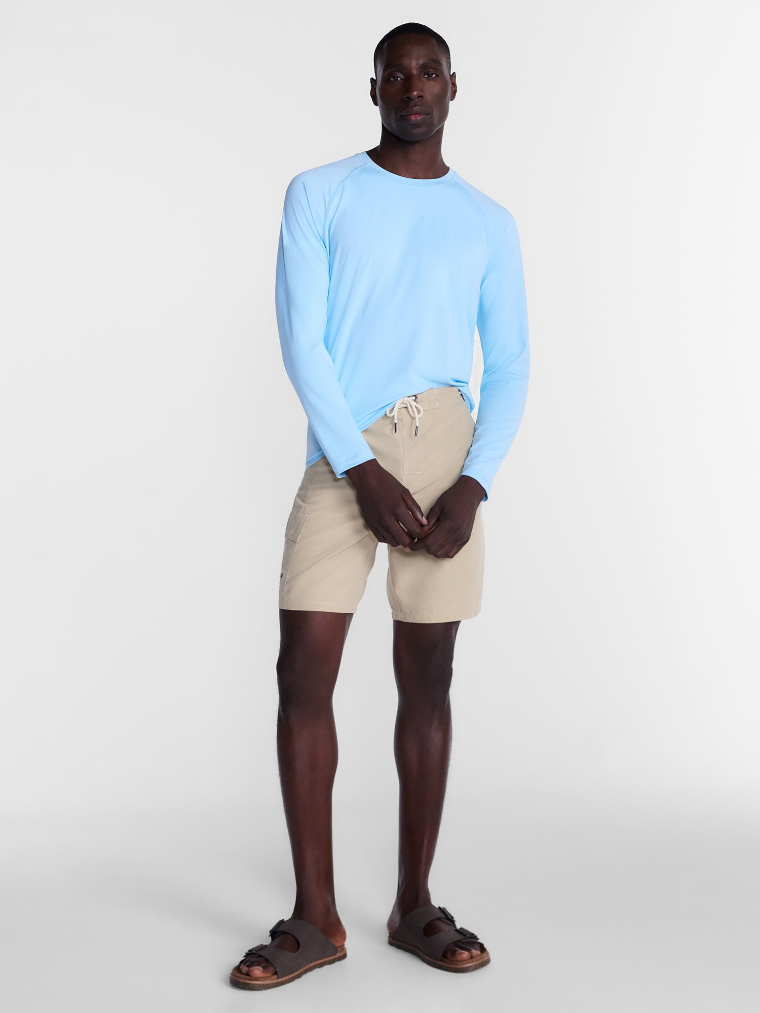 George Men's and Big Men's Sun Shirt with Long Sleeves, UPF 50+, Sizes S-3XL