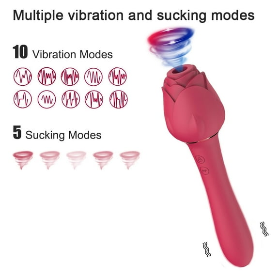 TLUDA Sucking Rose Toy  G Spot Vibrator for Women