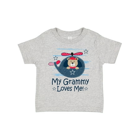 

Inktastic Grammy Loves Me Grandson Bear Gift Toddler Boy Girl T-Shirt