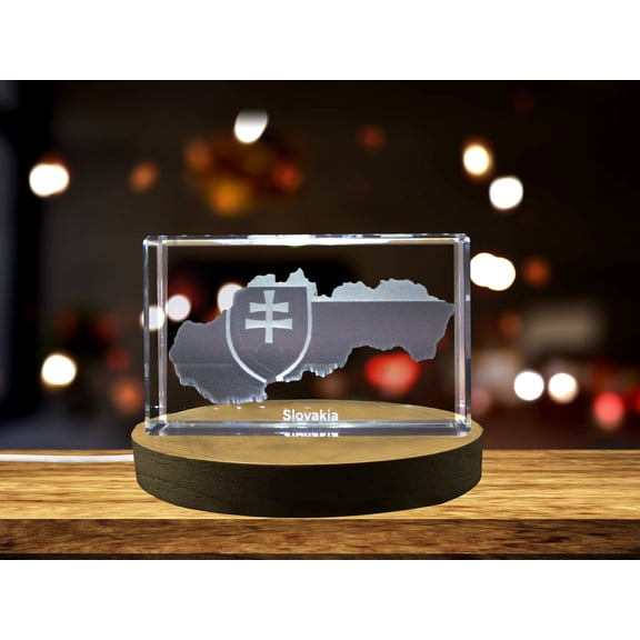 Slovakia 3D Engraved Crystal 3D Engraved Crystal Keepsake/Gift/Decor/Collectible/Souvenir