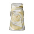 thumbnail image 4 of Xecao White Rose Men's Tank Top Workout Quick Dry Sleeveless Gym Jogging Muscle Shirts Summer Swim Beach Tops, 4 of 9