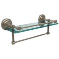 thumbnail image 1 of 16 Inch Gallery Glass Shelf with Towel Bar - QN-1TB/16-GAL-PEW, 1 of 1