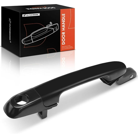 A-Premium Front Passenger Side Exterior Door Handle with Keyhole Compatible with Hyundai Accent 2006-2011, Primed Black, Replace# 826601E000